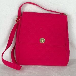 Bella Taylor Quilted Hot Pink Large Crossbody Bag‎ Excellent Used Condition